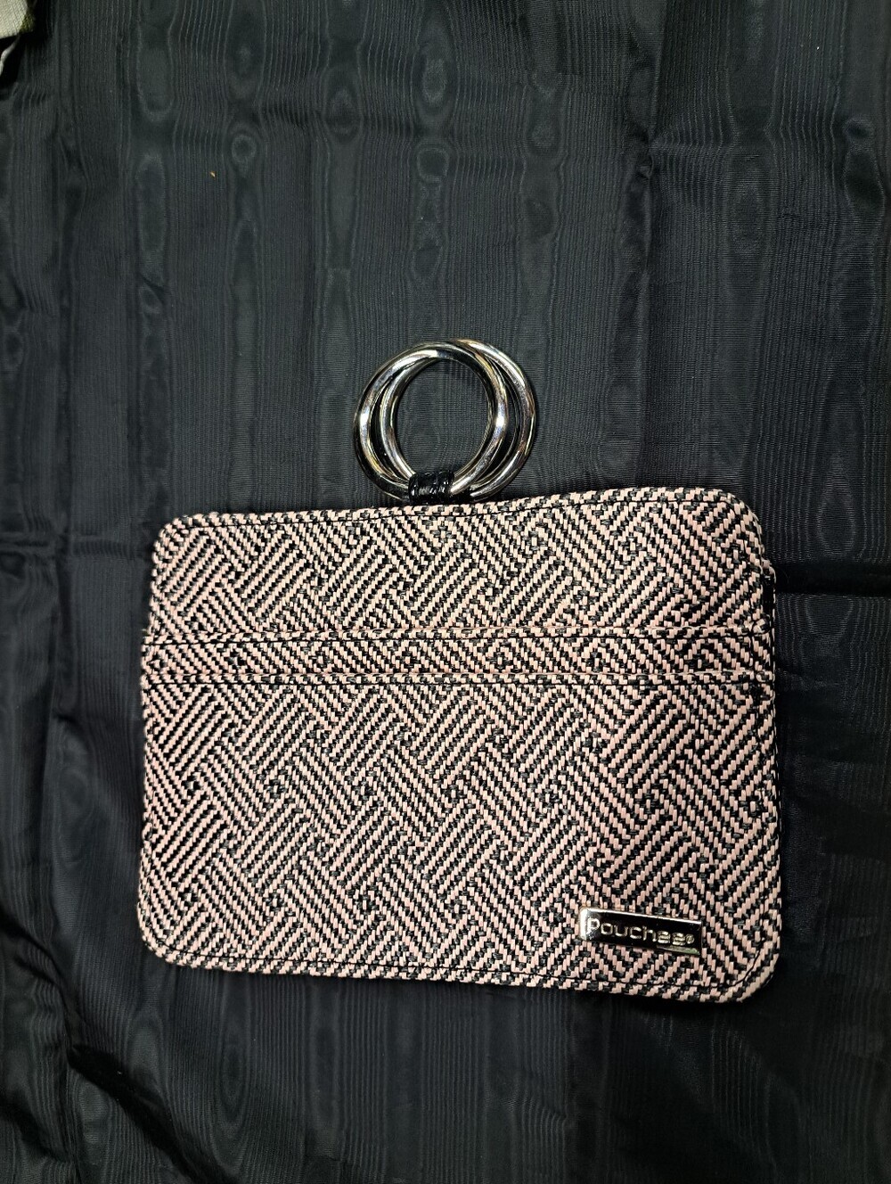 POUCHEE black/Natural Poly Straw The Ultimate Handbag Organizer.